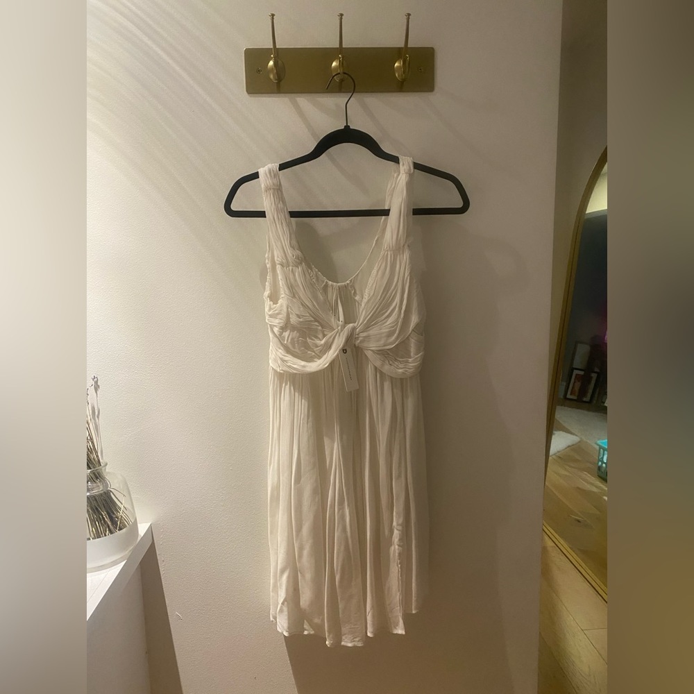 Anthropologie night dress size xs white NWT